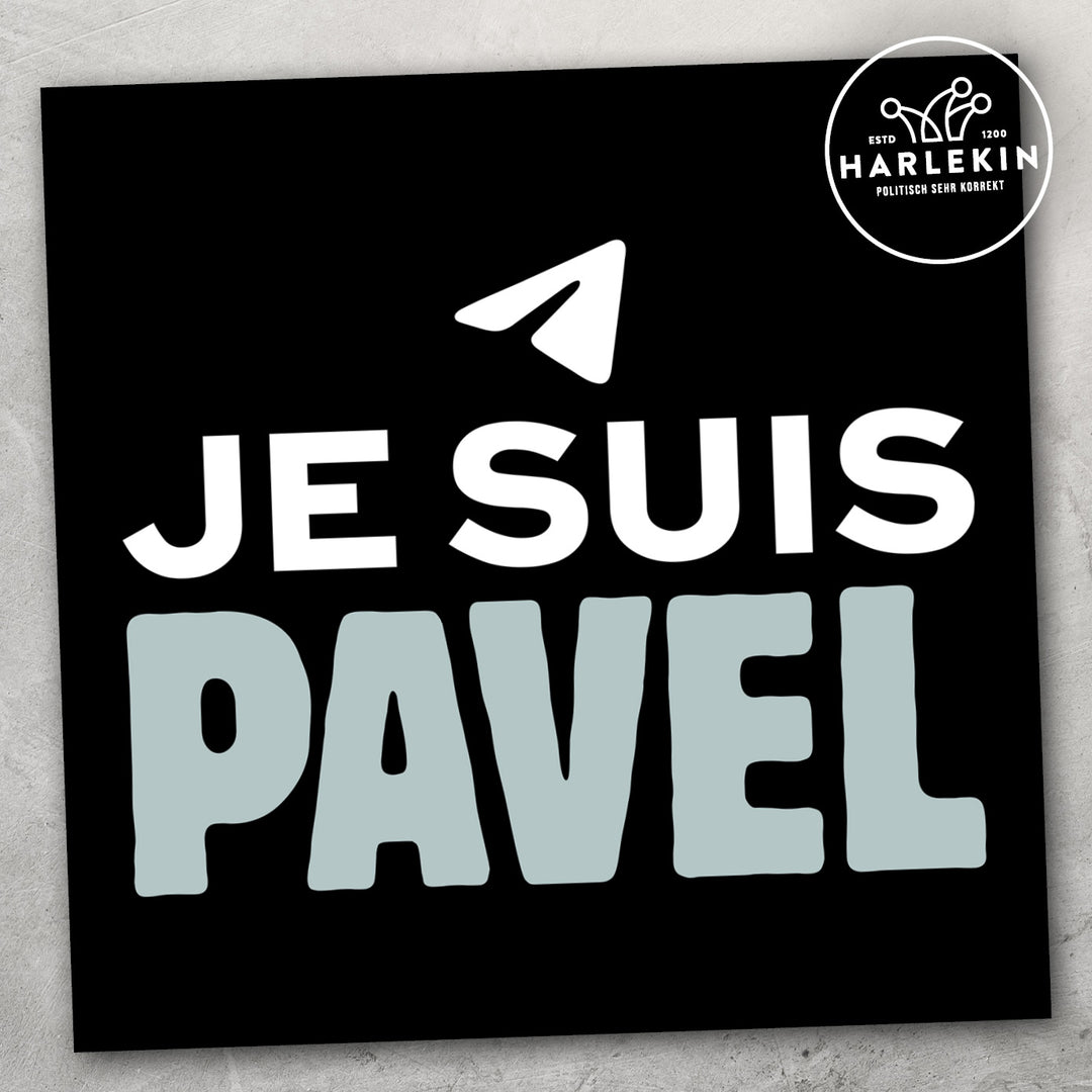 STICKER / AUFKLEBER • JE SUIS PAVEL (FREE TELEGRAM) (10 STK.)