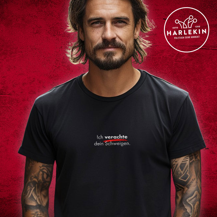 ORGANIC SHIRT BUBEN / EDLER STICK • ICH VERACHTE DEIN SCHWEIGEN