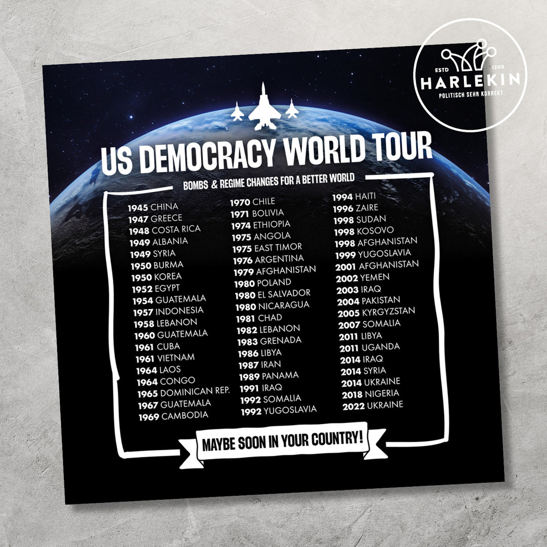 STICKER / AUFKLEBER • US DEMOCRACY WORLDTOUR (10 STK.)