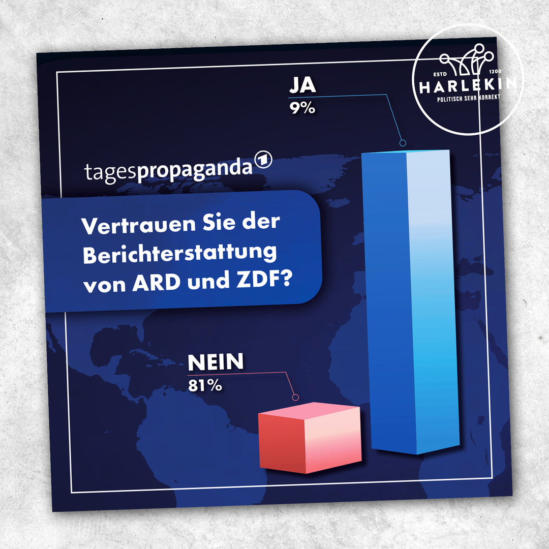 STICKER / AUFKLEBER • UMFRAGEPROFIS VON ARD & ZDF (10 STK.)