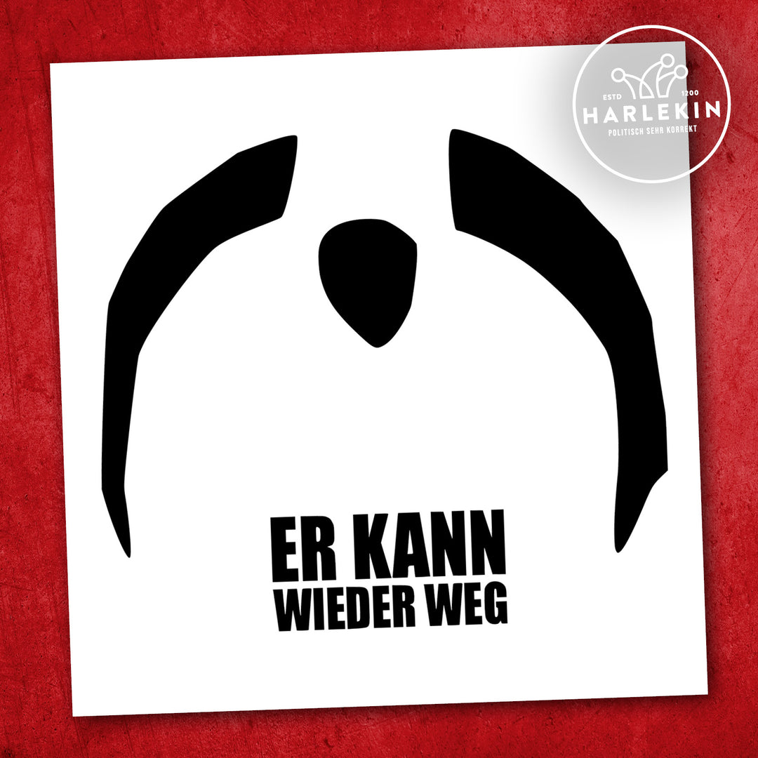 STICKER / AUFKLEBER • ER KANN WIEDER WEG (10 STK.)