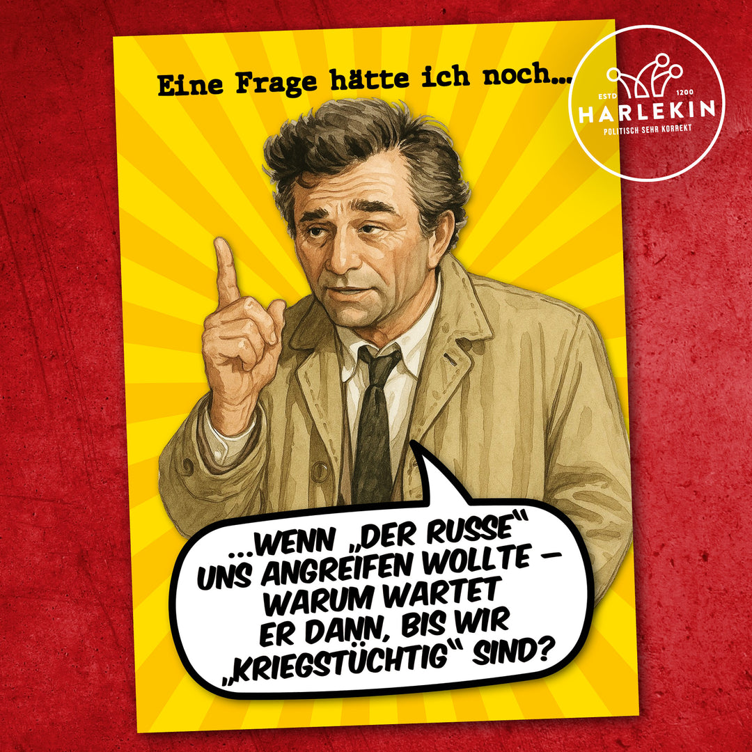 STICKER / AUFKLEBER • EINE FRAGE HÄTTE ICH NOCH... (10 STK.)