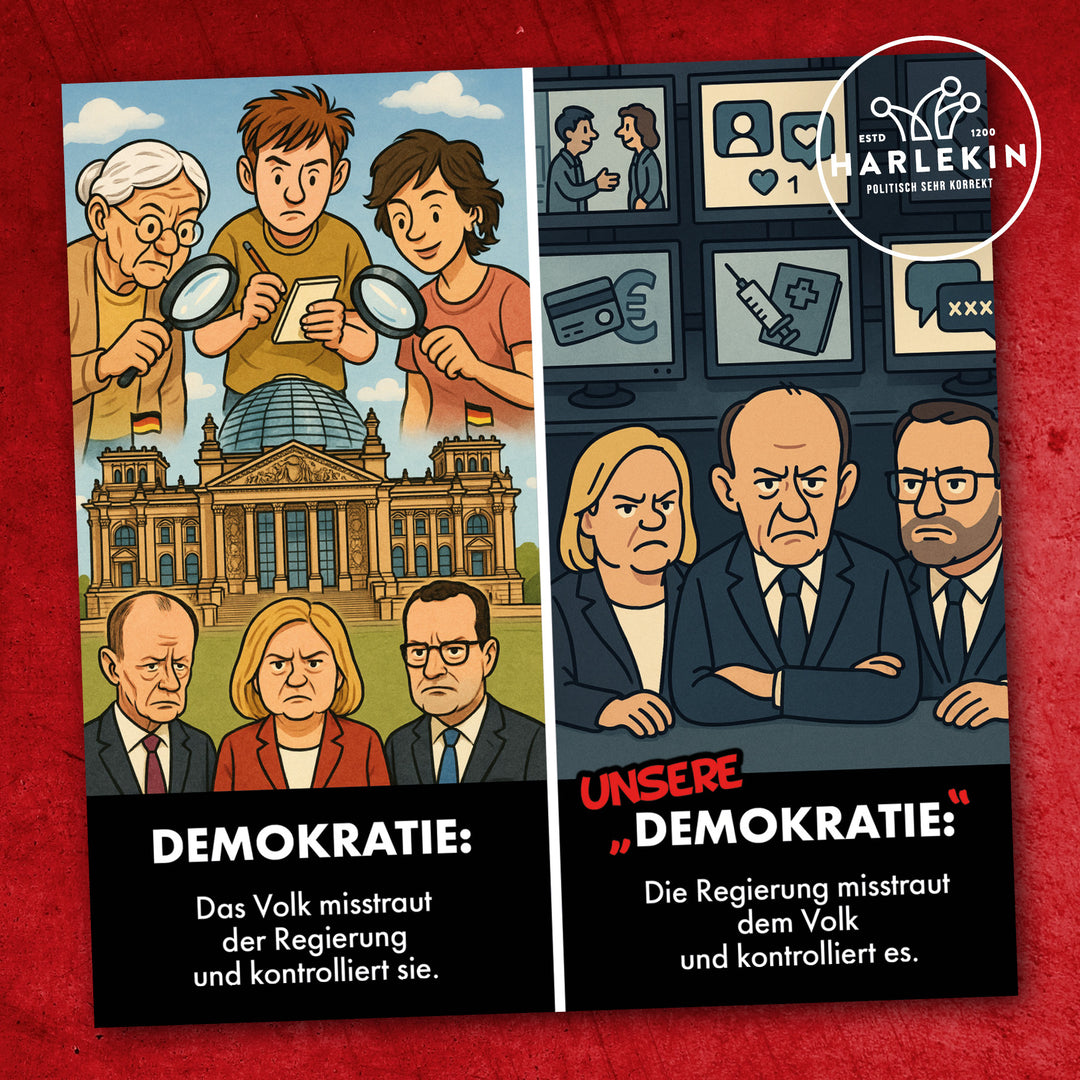 STICKER / AUFKLEBER • UNSERE DEMOKRATIE (10 STK.)