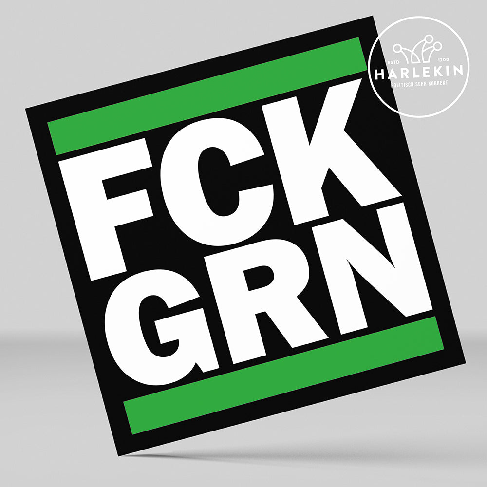 GROSSE STICKER / AUFKLEBER • FCK GRN (10 STK.)