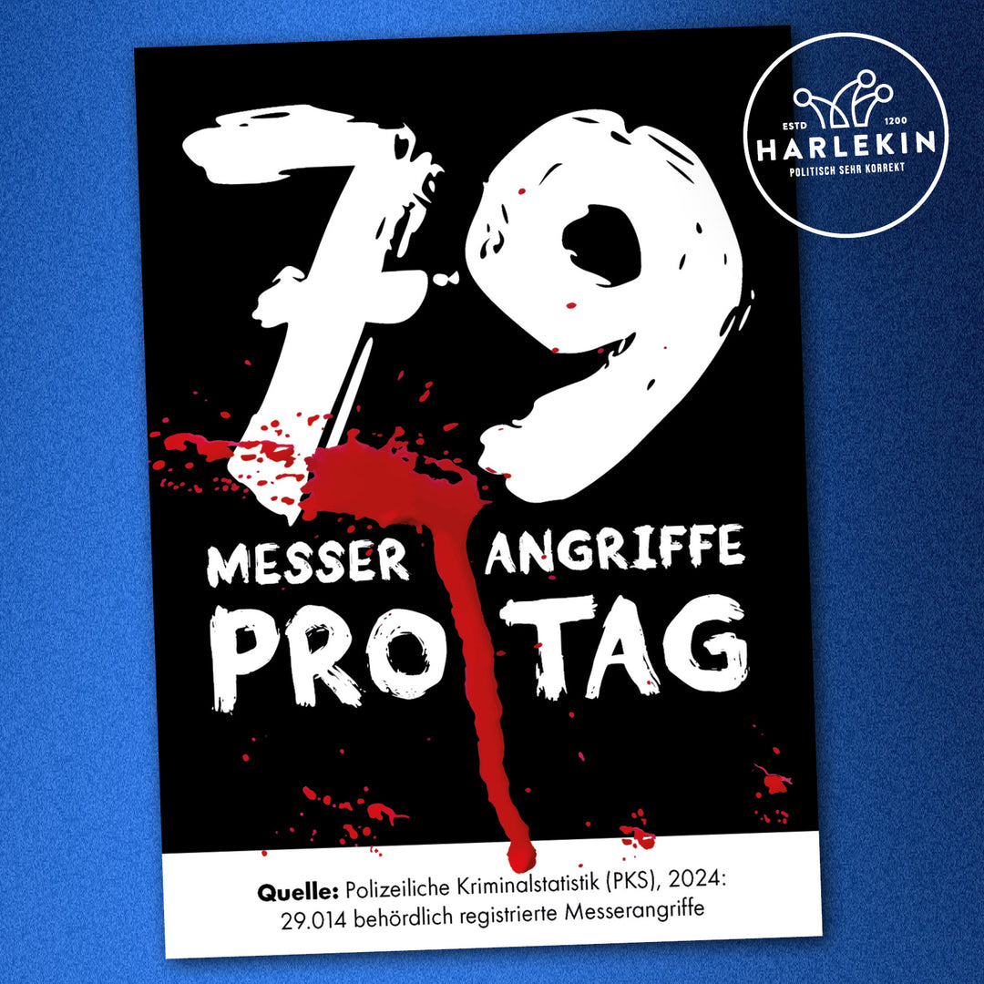 STICKER / AUFKLEBER • 79 MESSERANGRIFFE (10 STK.)