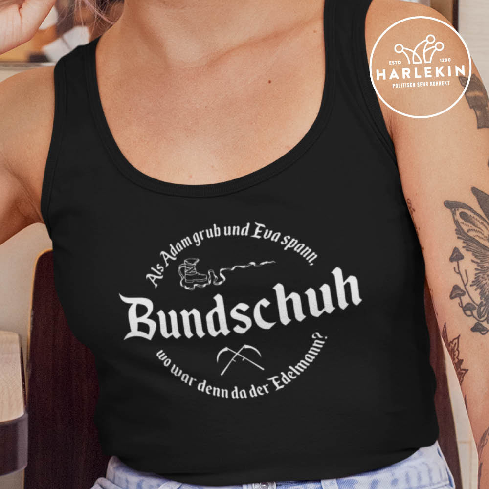 ORGANIC TANK TOP MÄDELS  •  BUNDSCHUH: ADAM, EVA, EDELMANN
