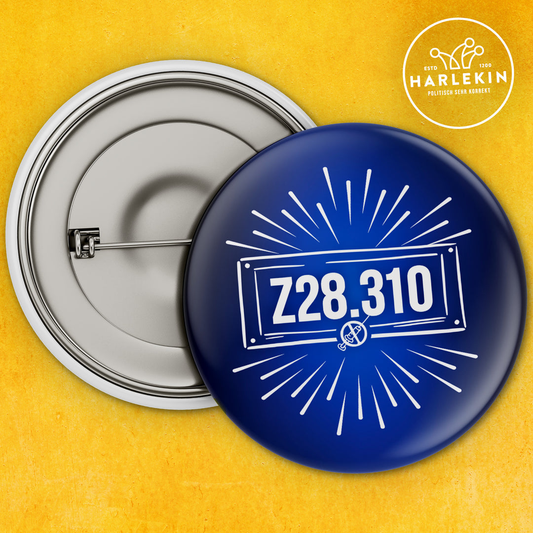 GROSSER BUTTON • Z28.310 - DER CODE FÜR COVID-UNGEIMPFTE (5 STK.)