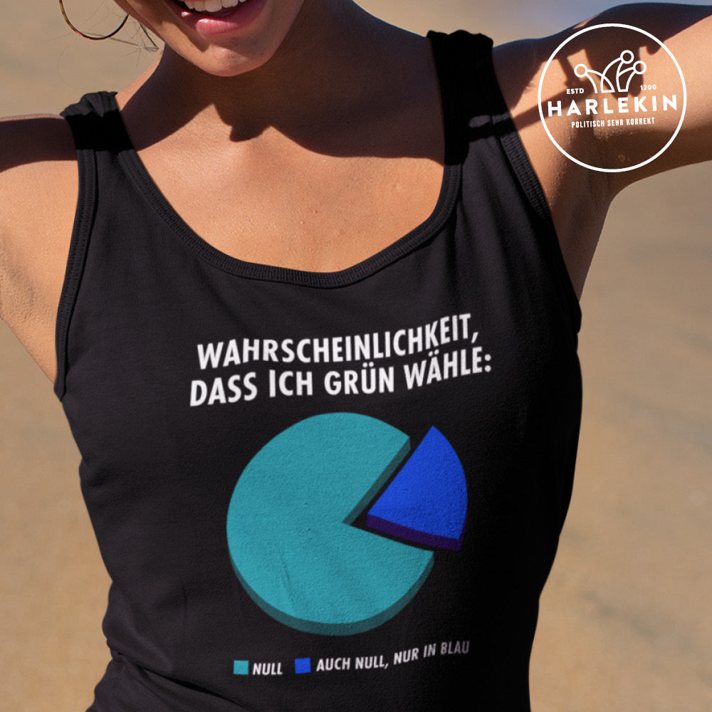 ORGANIC TANK TOP MÄDELS •  WAHRSCHEINLICHKEIT, DASS ICH GRÜN WÄHLE