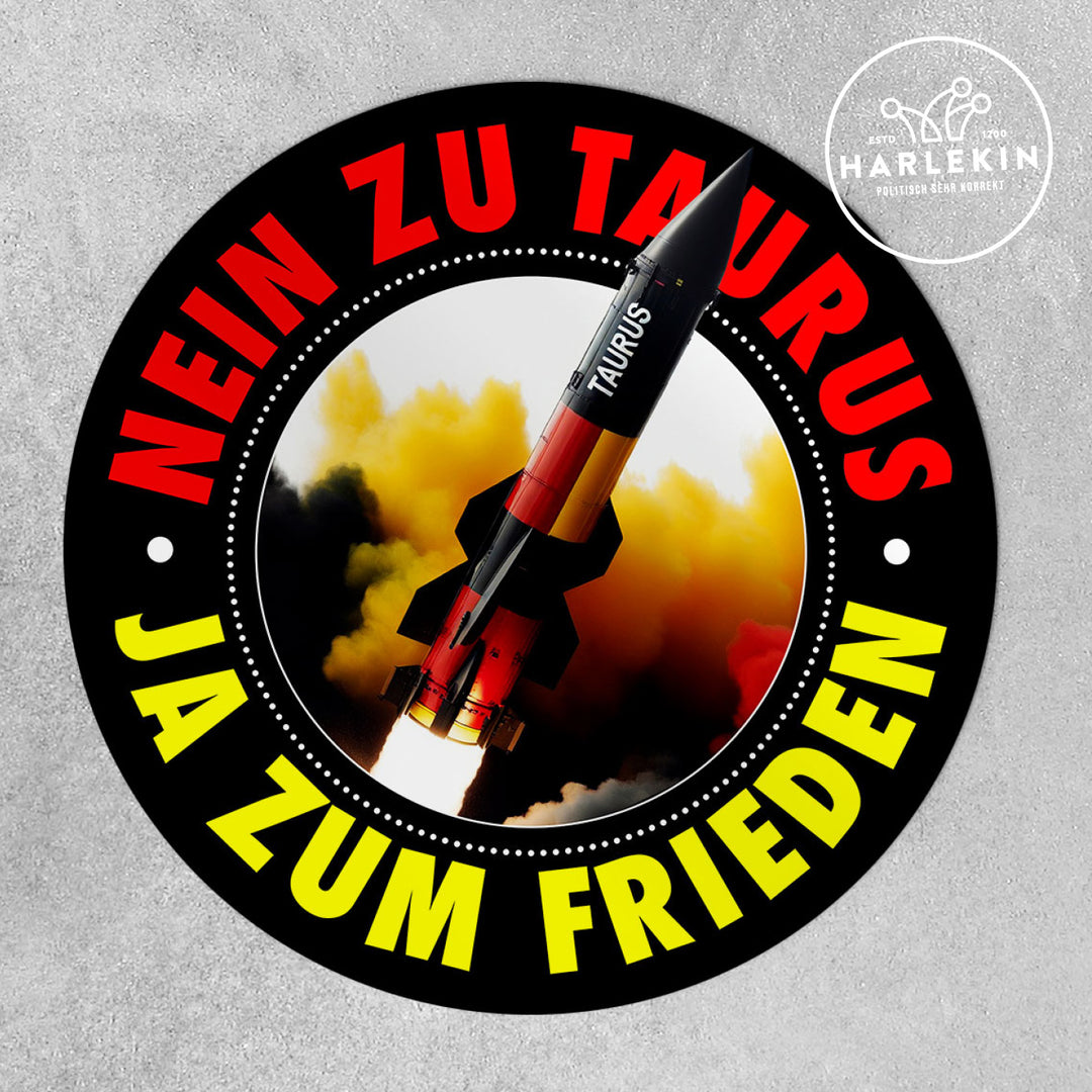 GROSSE STICKER / AUFKLEBER • NEIN ZU TAURUS (10 STK.)