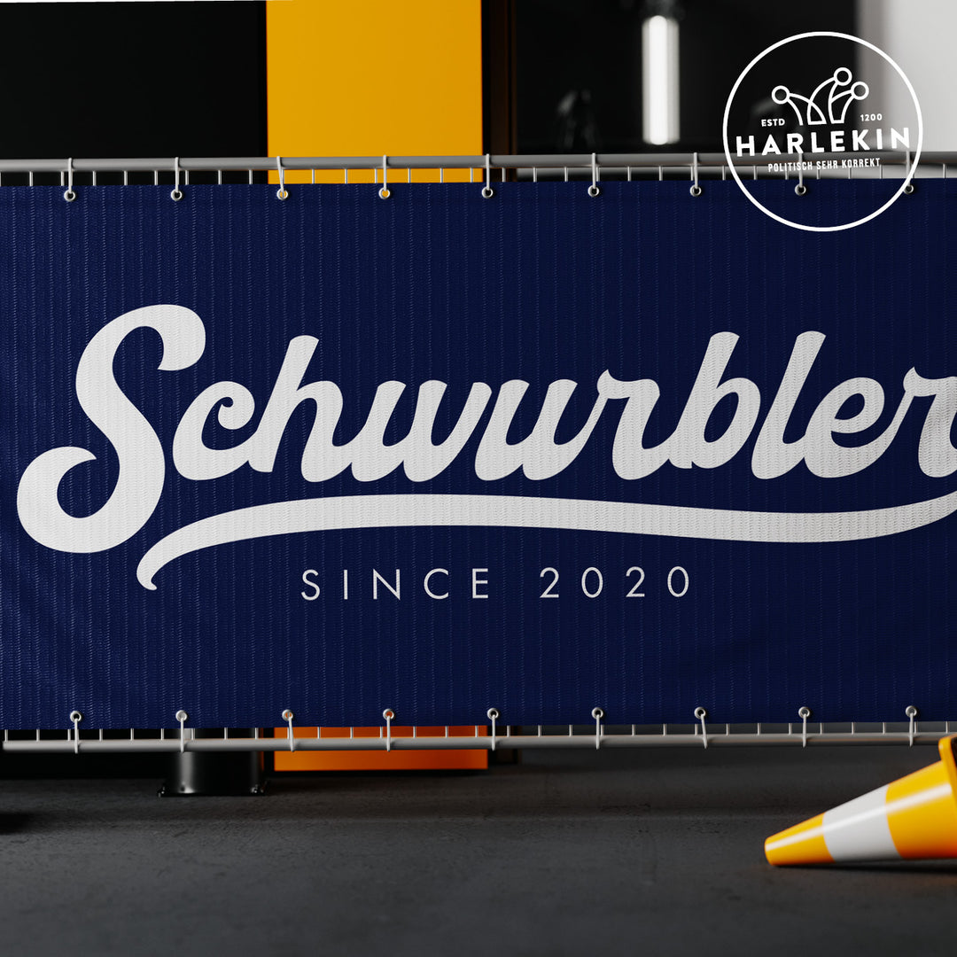 BAUZAUNBANNER 3,4 m x 1,7 m • SCHWURBLER SINCE 2020