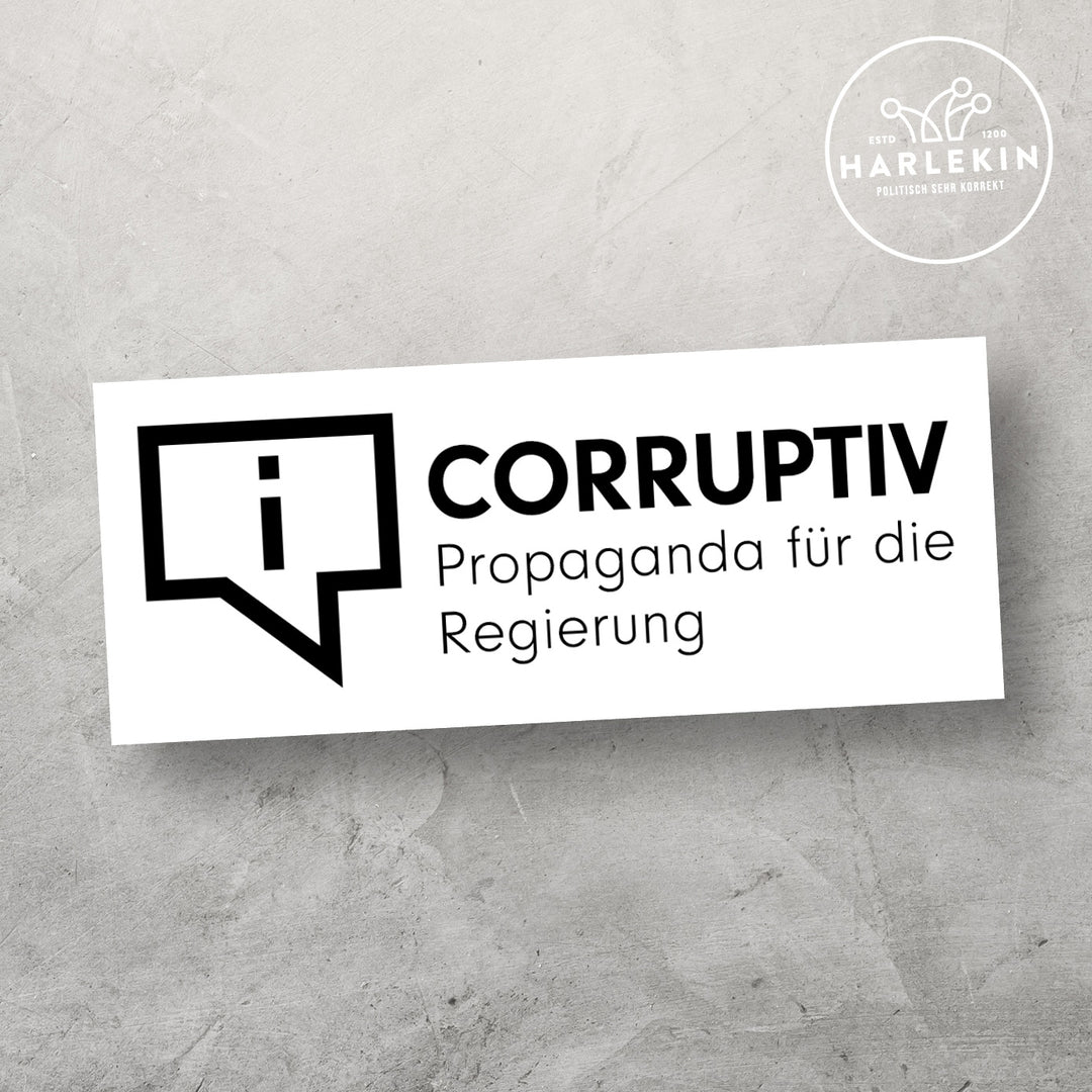 GROSSE STICKER / AUFKLEBER • CORRUPTIV (10 STK.)