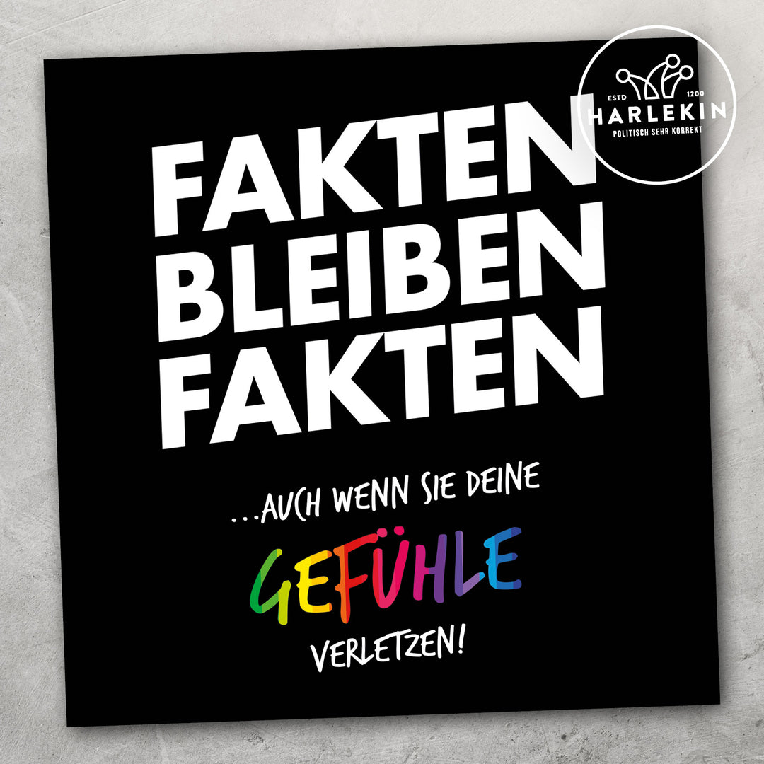 STICKER / AUFKLEBER • FAKTEN BLEIBEN FAKTEN (10 STK.)