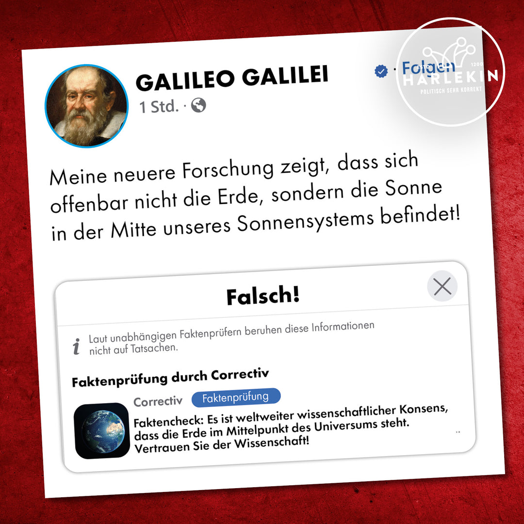 STICKER / AUFKLEBER • GALILEI: VERTRAUE DER WISSENSCHAFT! (10 STK.)