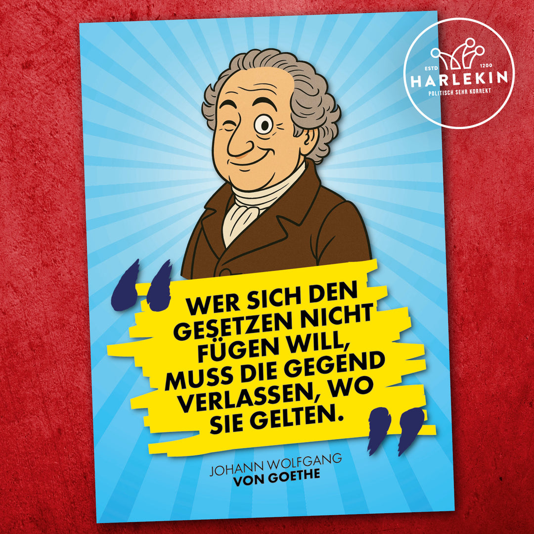 STICKER / AUFKLEBER • GOETHE & GESETZE (10 STK.)