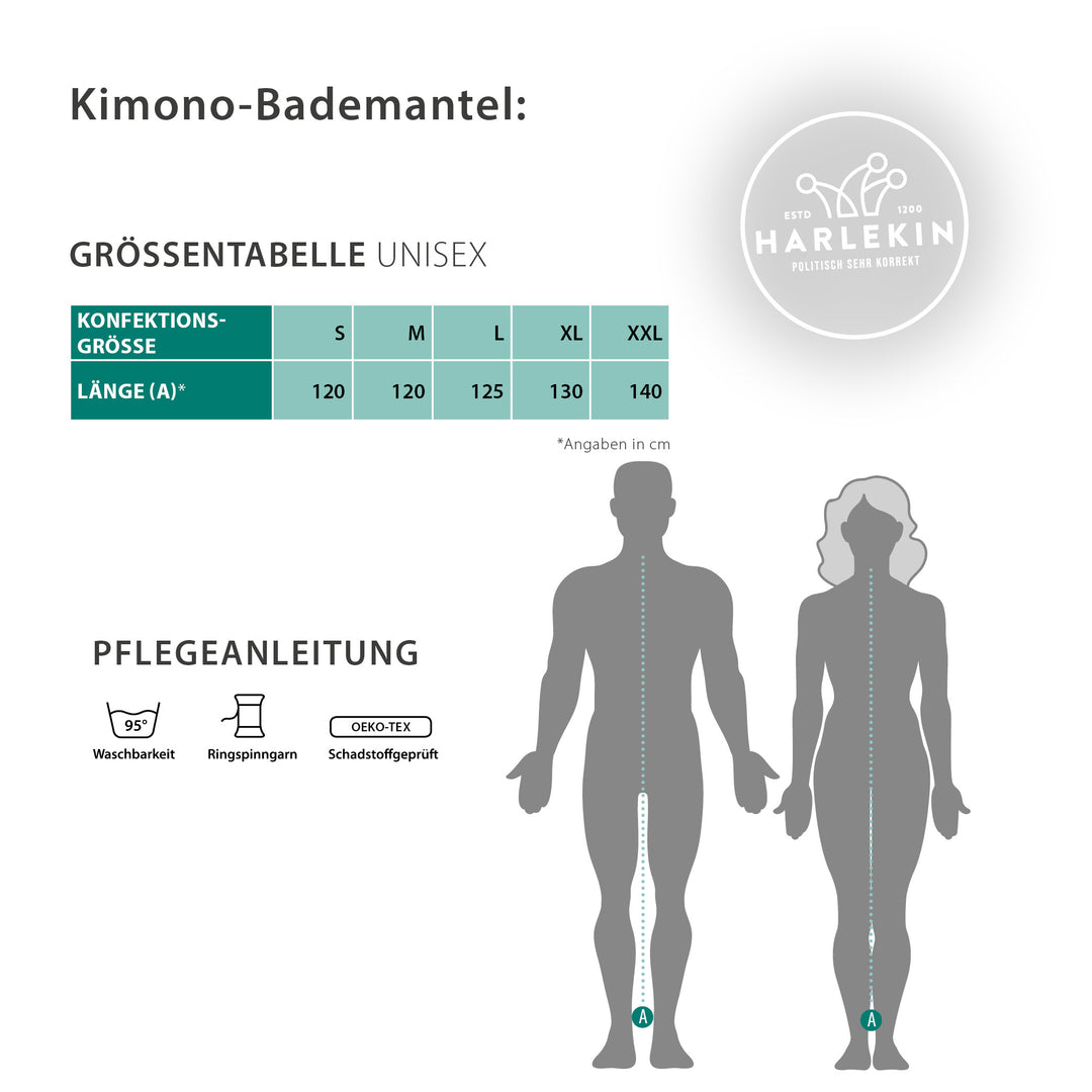 BESTICKTER BADEMANTEL / MORGENMANTEL • THINK OUTSIDE THE BOX