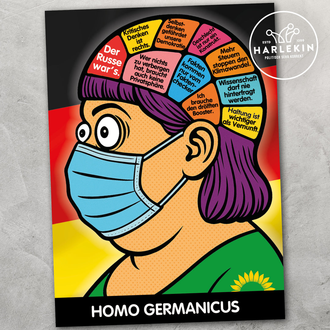 STICKER / AUFKLEBER • HOMO GERMANICUS (10 STK.)