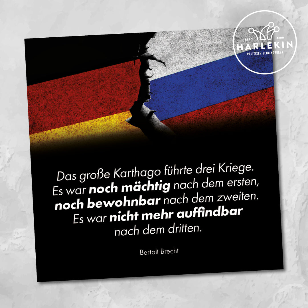 STICKER / AUFKLEBER • DAS GROSSE KARTHAGO FÜHRTE DREI KRIEGE (10 STK.)