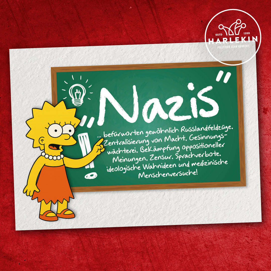 STICKER / AUFKLEBER • LISA ERKLÄRT "NAZIS" (10 STK.)