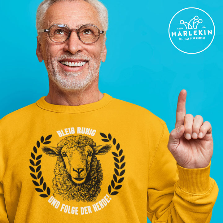 SWEATER BUBEN • BLEIB RUHIG UND FOLGE DER HERDE