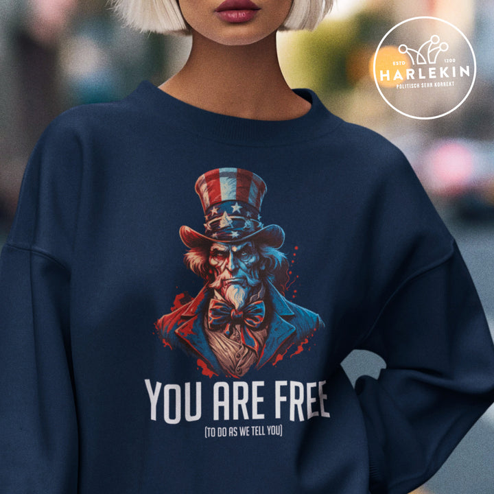 SWEATER MÄDELS • USA: YOU ARE FREE (TO DO AS WE TELL YOU)