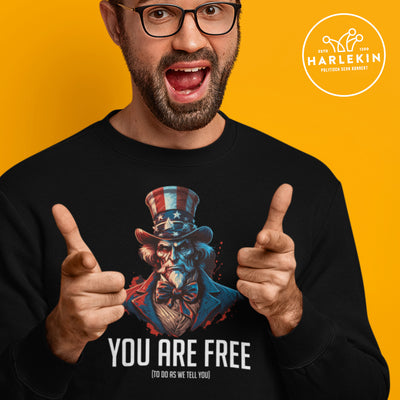 SWEATER BUBEN • USA: YOU ARE FREE (TO DO AS WE TELL YOU)