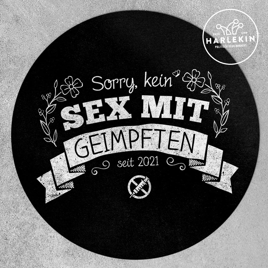 GROSSE STICKER / AUFKLEBER • KEIN SEX MIT GEIMPFTEN (10 STK.)