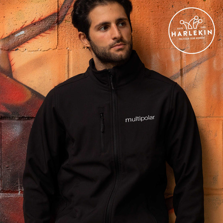 MULTIPOLAR SOFTSHELL JACKE BUBEN / EDLER STICK • LOGO