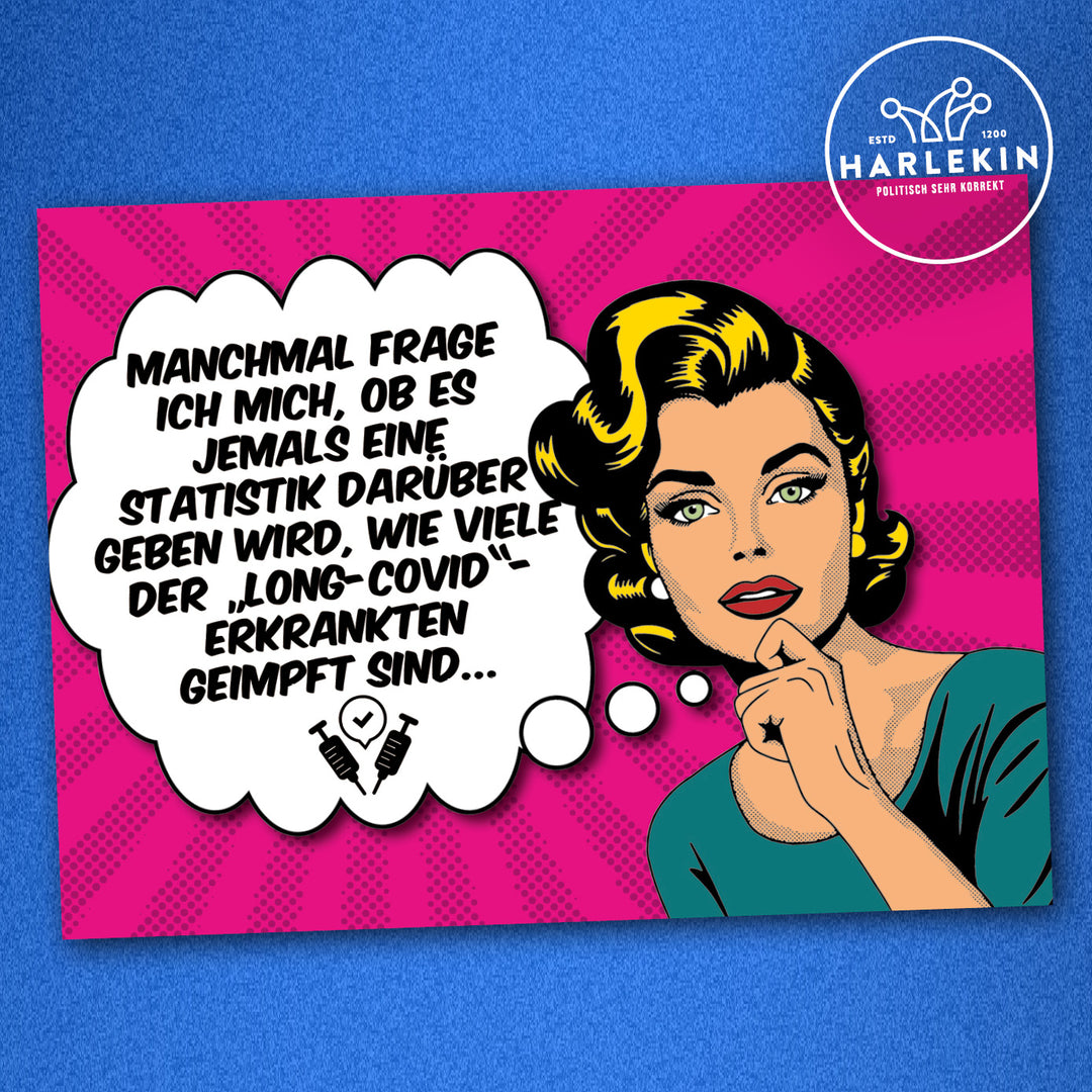 STICKER / AUFKLEBER • LONG COVID STATISTIK (10 STK.)