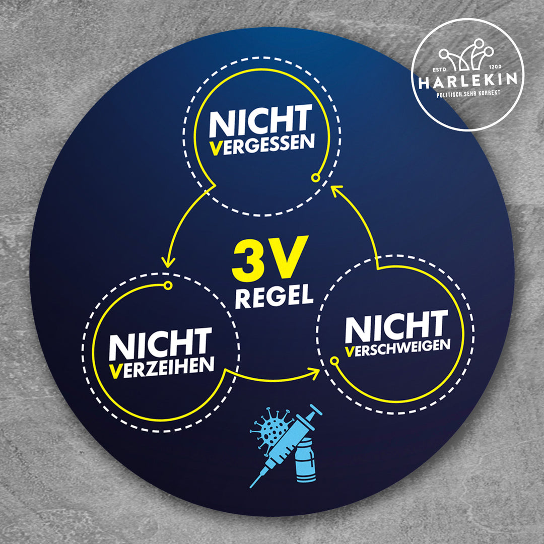 GROSSE STICKER / AUFKLEBER • 3V-REGEL (10 STK.)