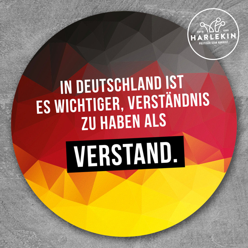 GROSSE STICKER / AUFKLEBER • VERSTÄNDNIS VOR VERSTAND (10 STK.)
