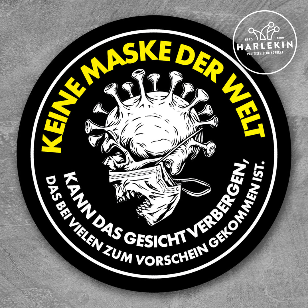 GROSSE STICKER / AUFKLEBER • KEINE MASKE DER WELT (10 STK.)
