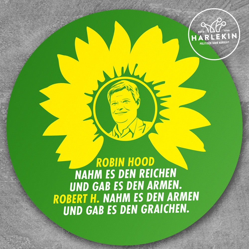 GROSSE STICKER / AUFKLEBER • ROBIN HOOD & ROBERT H. (10 STK.)