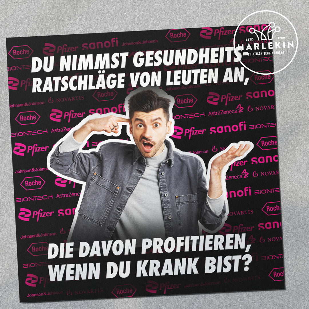 GROSSE STICKER / AUFKLEBER • GESUNDHEITSRATSCHLÄGE (10 STK.)