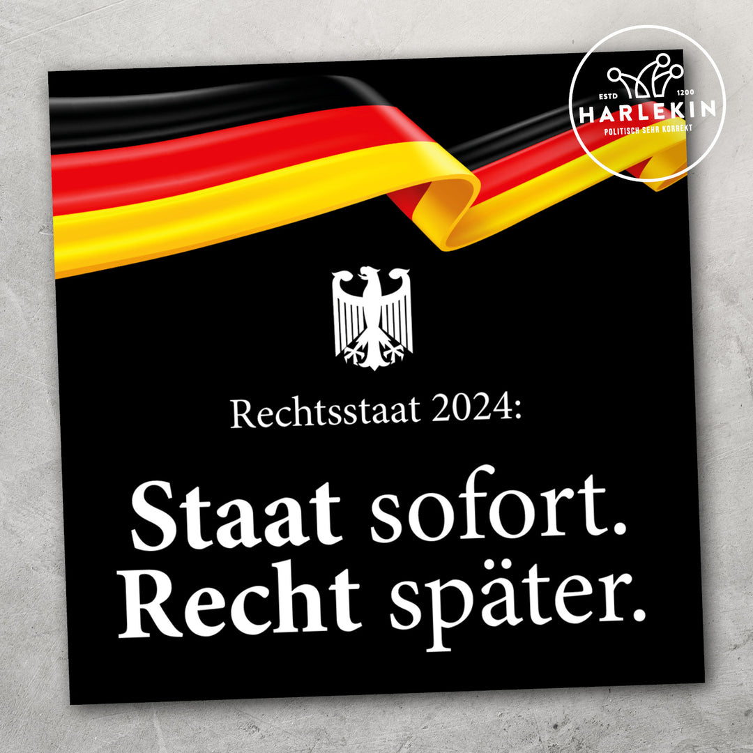 STICKER / AUFKLEBER • RECHTSSTAAT 2024 (10 STK.)