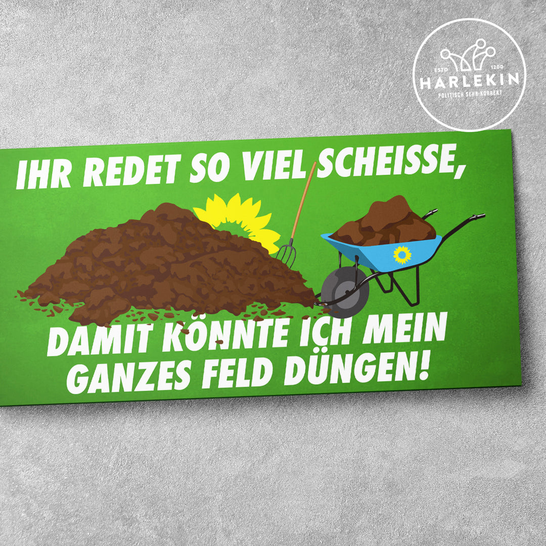 GROSSE STICKER / AUFKLEBER • IHR REDET SO VIEL SCHEISSE (10 STK.)