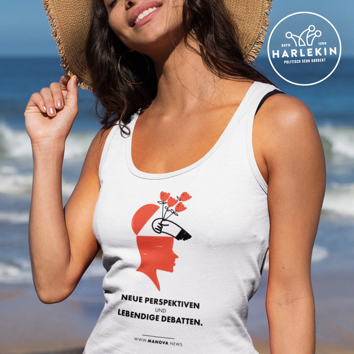 ORGANIC TANK TOP MÄDELS •  MANOVA: NEUE PERSPEKTIVEN, LEBENDIGE DEBATTEN