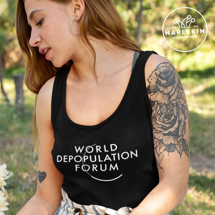 ORGANIC TANK TOP MÄDELS • KLAUS & DAS WEF: WORLD DEPOPULATION FORUM