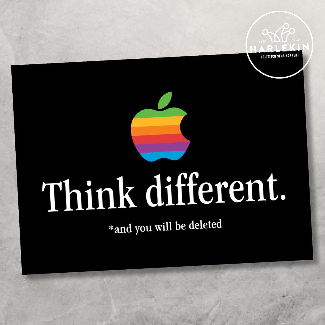 GROSSE STICKER / AUFKLEBER • THINK DIFFERENT?! (10 STK.)