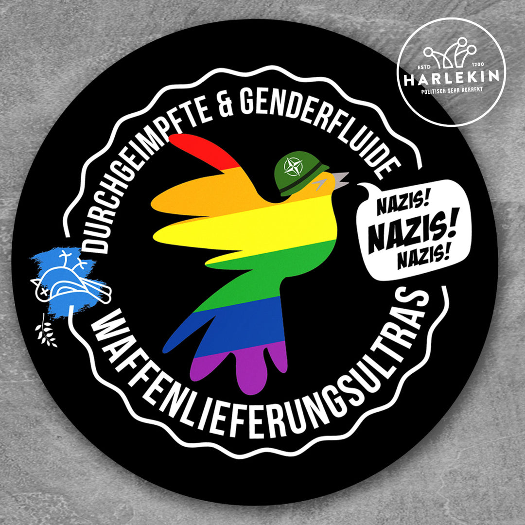 GROSSE STICKER / AUFKLEBER • WAFFENLIEFERUNGSULTRAS (10 STK.)