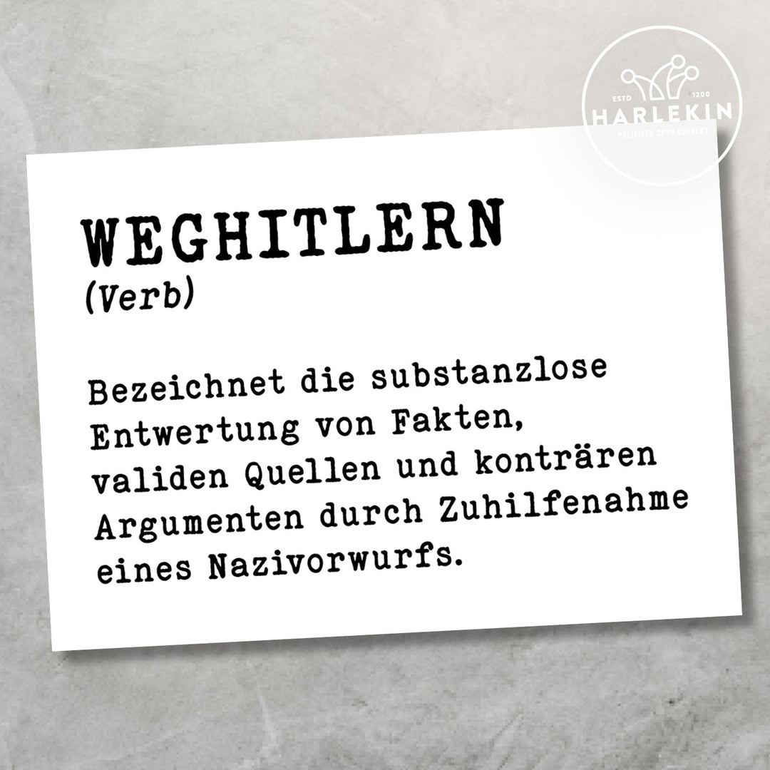 GROSSE STICKER / AUFKLEBER • WEGHITLERN (10 STK.)