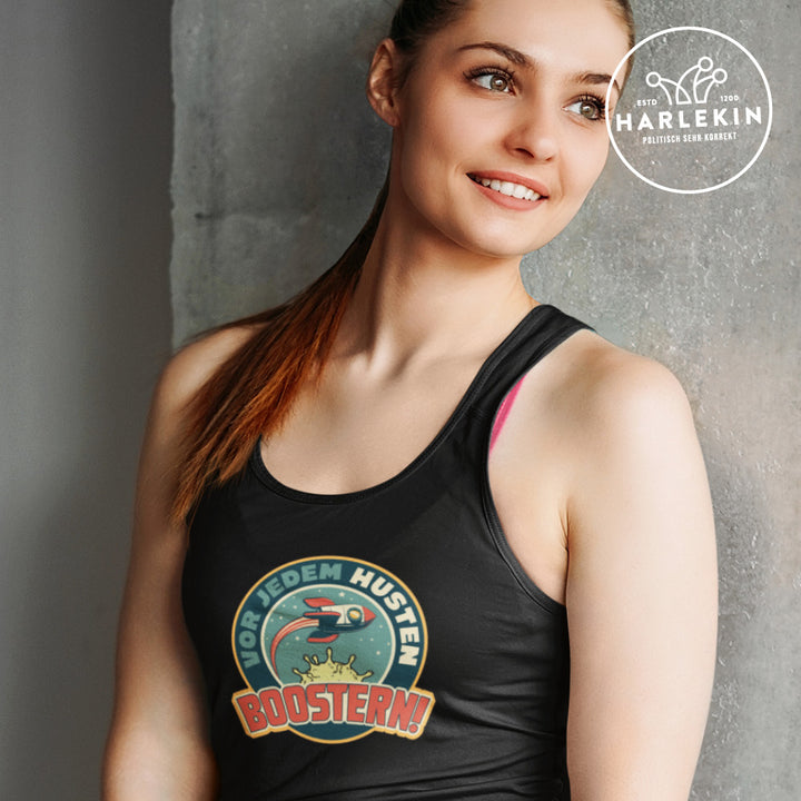 SPASSKULTUR TANK TOP MÄDELS • VOR JEDEM HUSTEN BOOSTERN!