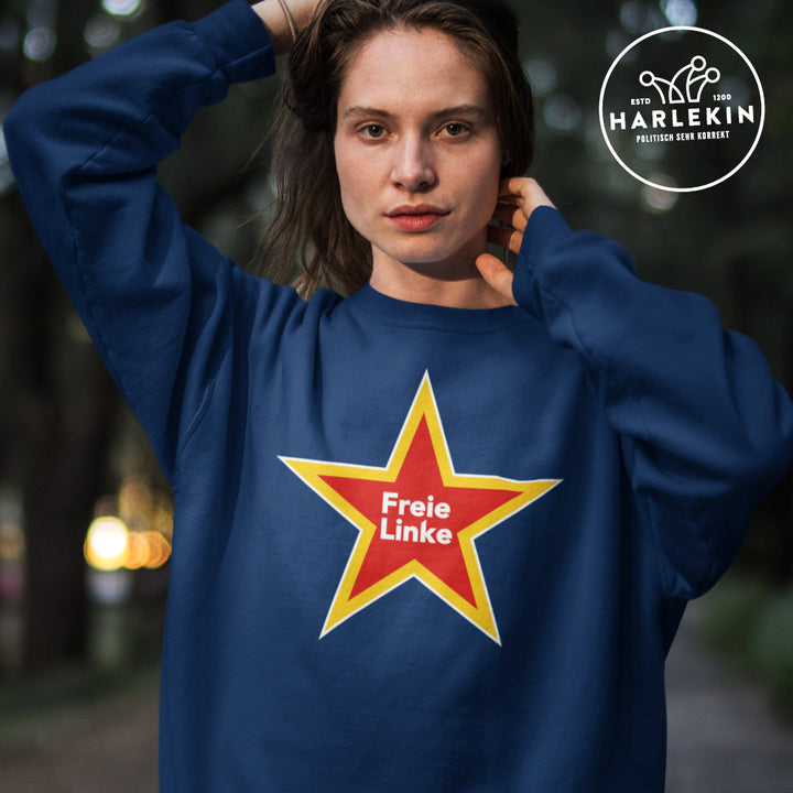 FREIE LINKE SWEATER MÄDELS • LOGO - DUNKEL