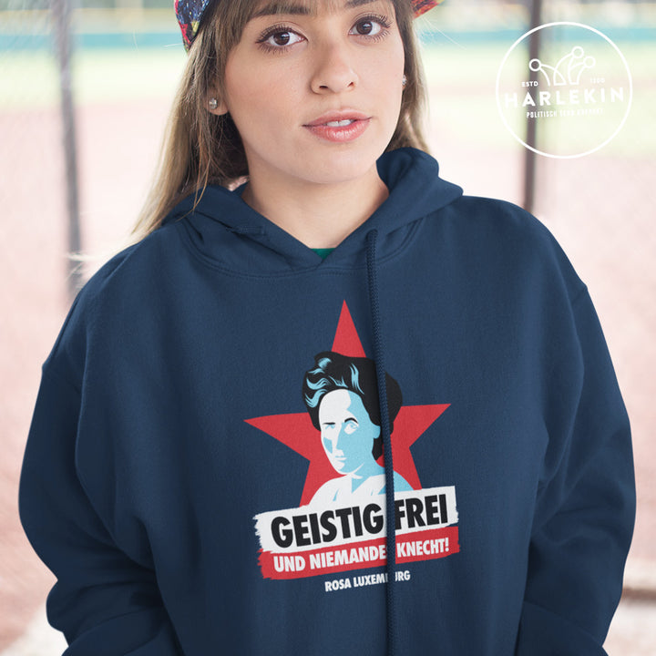 FREIE LINKE HOODIE MÄDELS • ROSA LUXEMBURG: GEISTIG FREI