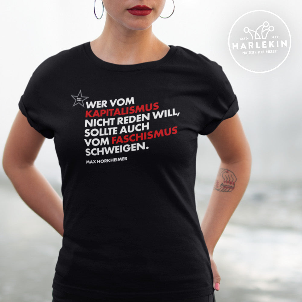 FREIE LINKE ORGANIC SHIRT MÄDELS • HORKHEIMER: KAPITALISMUS & FASCHISMUS