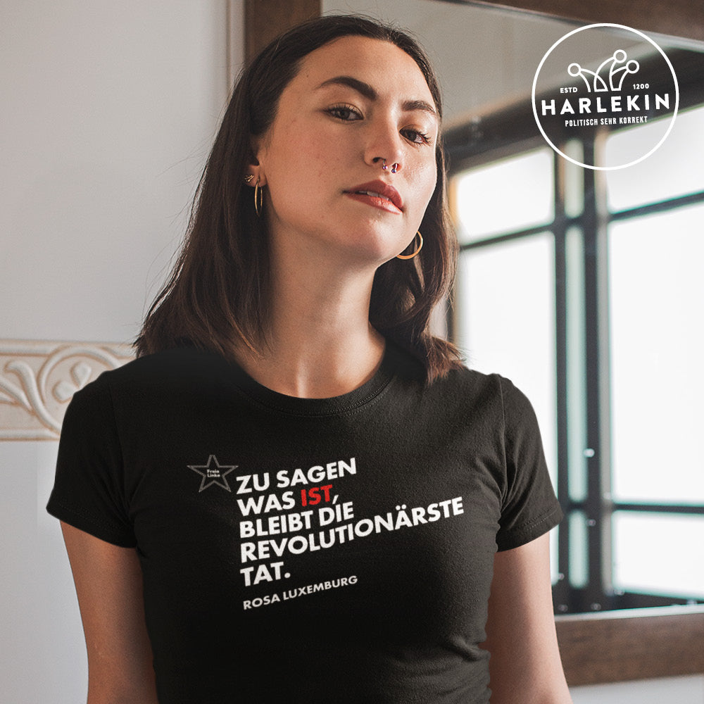 FREIE LINKE ORGANIC SHIRT MÄDELS • LUXEMBURG: SAGEN WAS IST