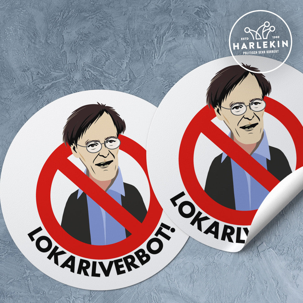 GROSSE STICKER / AUFKLEBER • LOKARLVERBOT! (10 STK.)