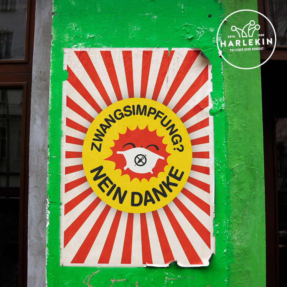 A2 POSTER • ZWANGSIMPFUNG NEIN DANKE (5 STK.)-HARLEKINSHOP