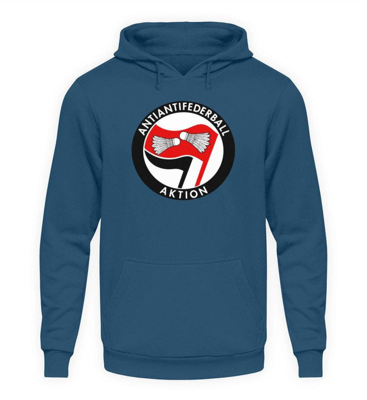 ADBUSTING & GUERILLA HOODIE MÄDELS • ANTIANTIFEDERBALL-AKTION-HARLEKINSHOP