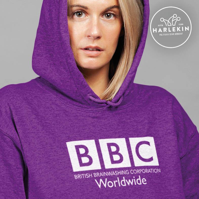 ADBUSTING & GUERILLA HOODIE MÄDELS • BBC BRAINFUCK-HARLEKINSHOP