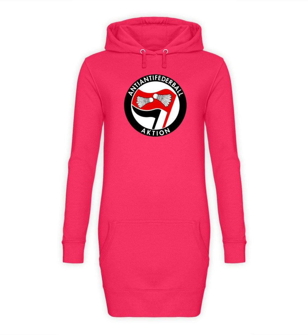 ADBUSTING & GUERILLA HOODIEKLEID MÄDELS • ANTIANTIFEDERBALL-AKTION-HARLEKINSHOP
